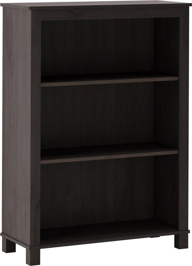 Loft24 Pivo|Boekenkast met 2 planken in donkerbruin grenen