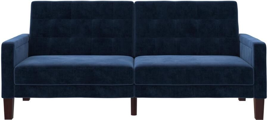 Loft24 Porter Slaapbank 3-zits in fluweel blauw