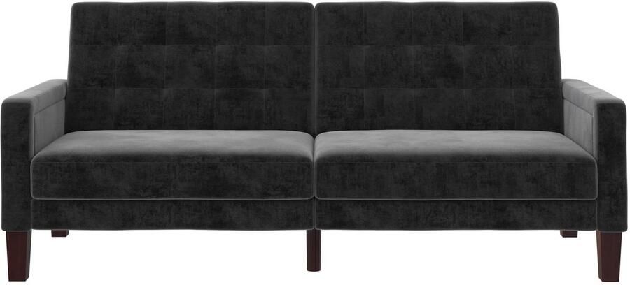 Loft24 Porter Slaapbank 3-zits in fluweel grijs