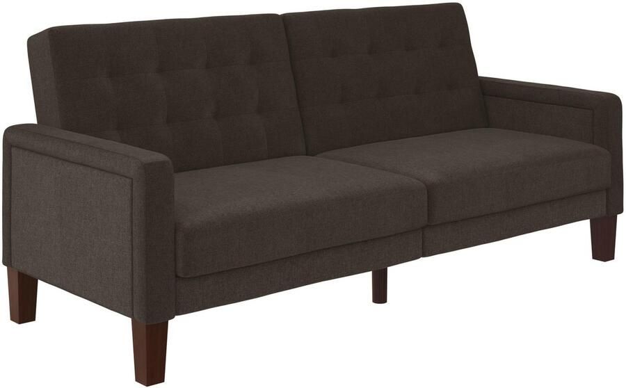 Loft24 Porter Slaapbank 3-zits in linnen look grijs