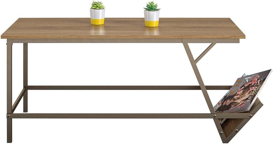 Loft24 Regal Koffietafel Walnoot Look