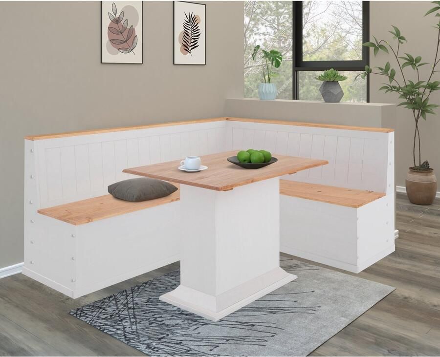 Loft24 Sara|Eettafel Fix Top in wit