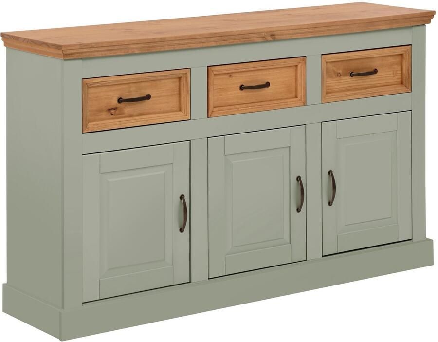 Home affaire Dressoir Selma Commode van massief grenenhout breedte 145 cm