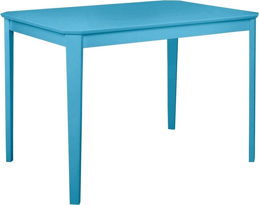 Loft24 Trend|Eettafel 110x75 cm 4 plaatsen in Blauw MDF Grenen