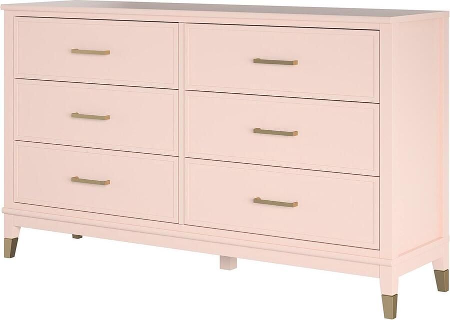 Loft24 Westerleigh|Dressoir met 6 lades in MDF Roze