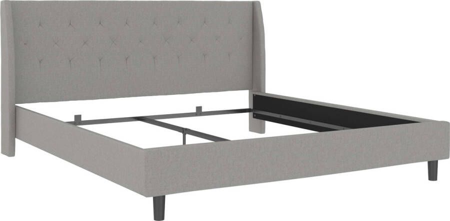Home affaire Gestoffeerd bed Kempton met ruitencapitonnage zacht verdikt ligoppervlak 140x200 of 180x200 cm (1-delig) - Foto 11