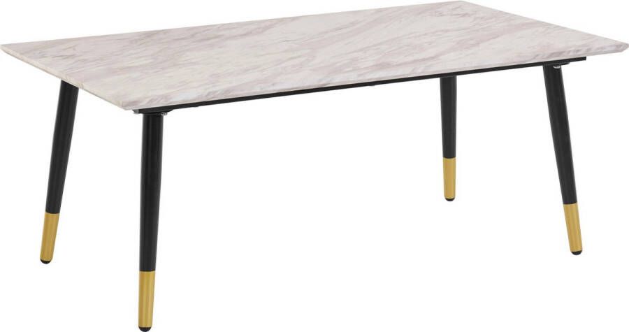 Loft24 Monza Koffietafel Marmer Zwart Goud