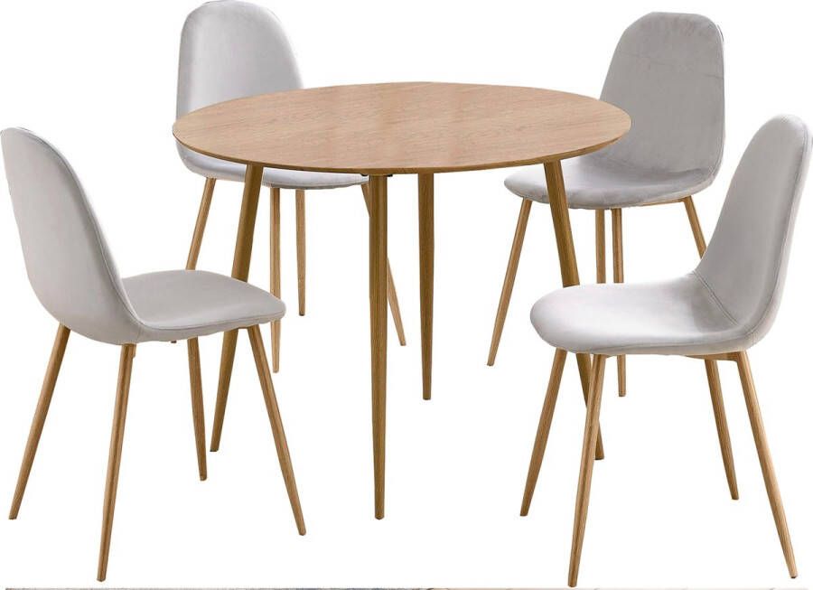 Loft24 Monza set 100 cm Grijs Eiken