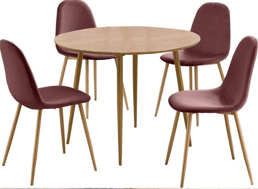 Loft24 Monza set 100 cm Rosé Eiken