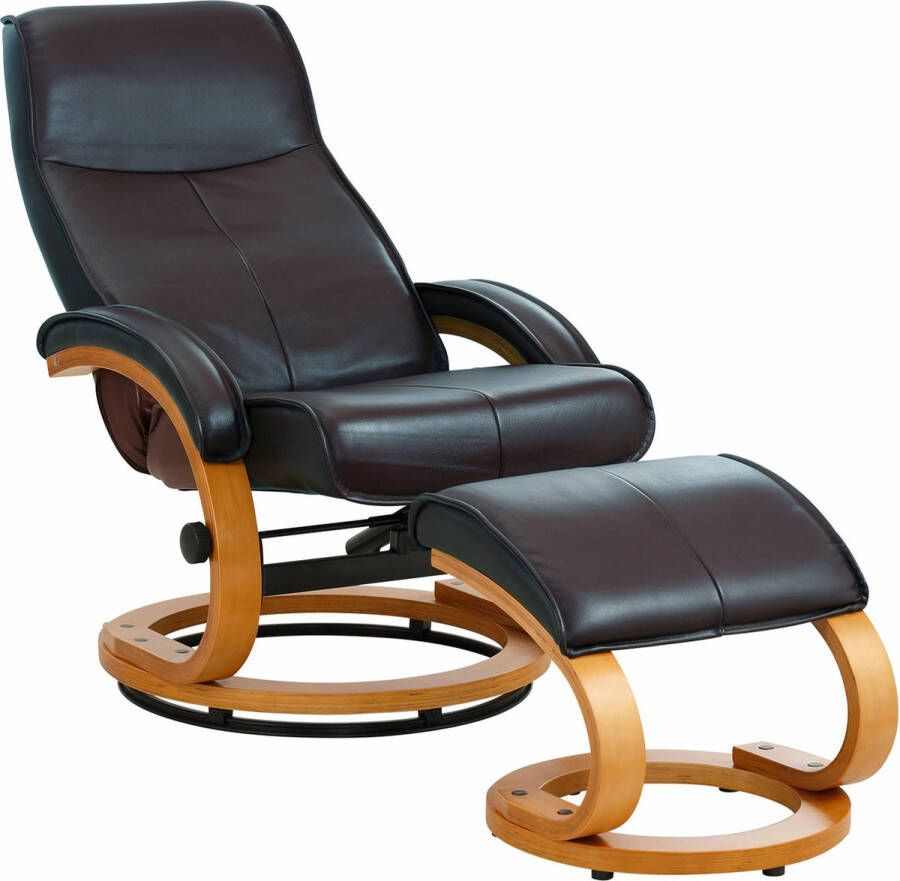 Loft24 PARIS Relaxfauteuil + Kruk Grijs