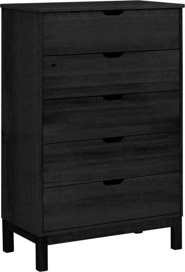 Loft24 Post|Ladekast met 5 lades Zwart