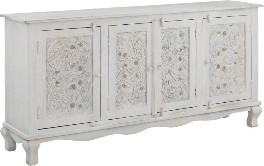 Loft24 Rajat Dressoir 4 Deuren WitGrijs