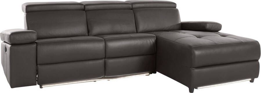 Loft24 Rayland|Chaiselong Sofa 3 zits Rechts Manuel in bruin PU