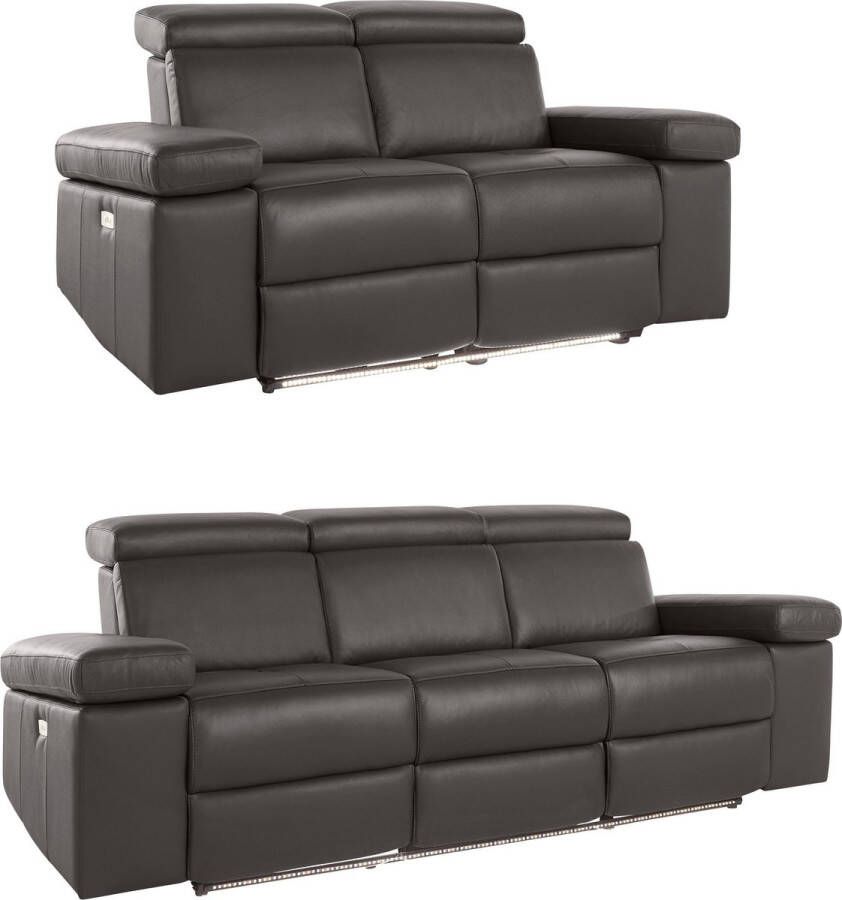 Loft24 Rayland|Set 2+3 pers elektrisch bruin