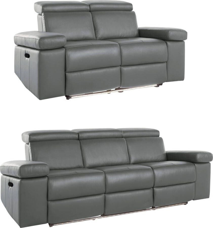 Loft24 Rayland set 2-3 pers manueel Grijs