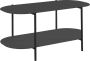 Loft24 Salontafel met 1 plank in metaal zwart - Thumbnail 2