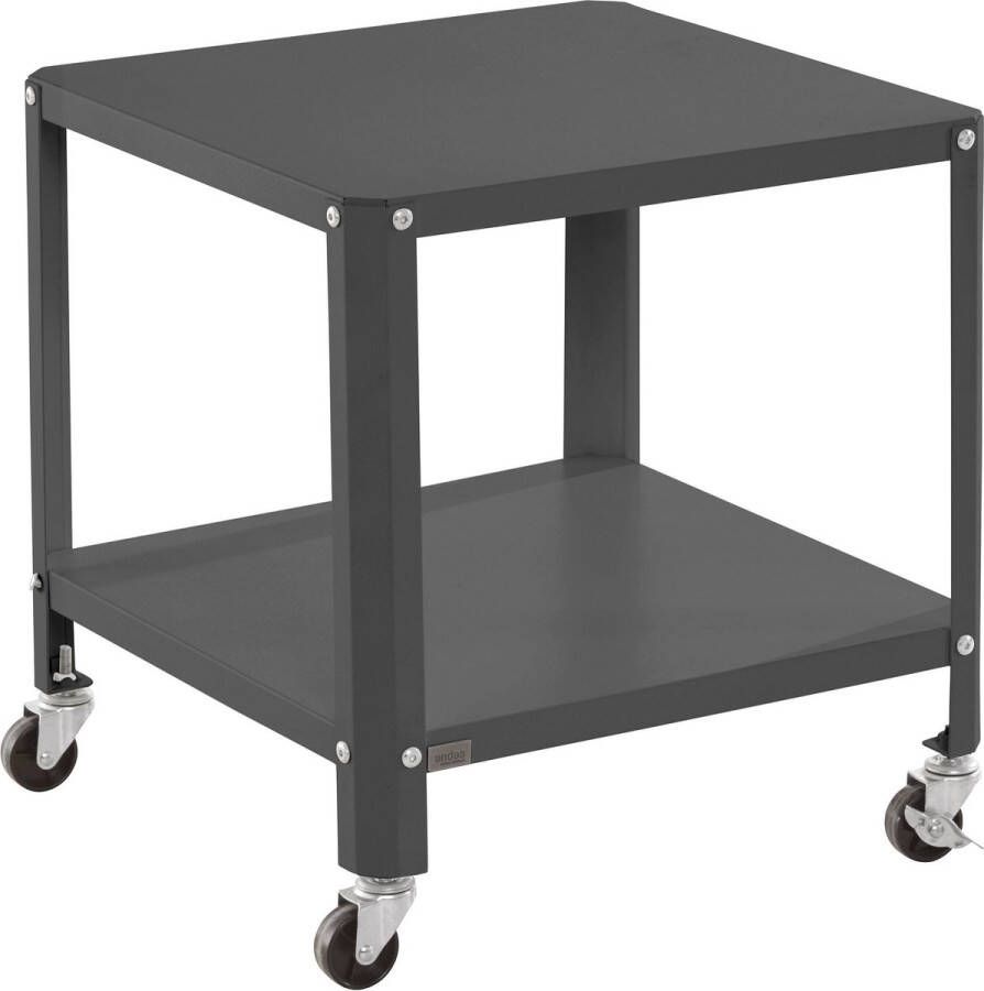 Loft24 Siliam Koffietafel met 1 Plank in Metaal Zwart