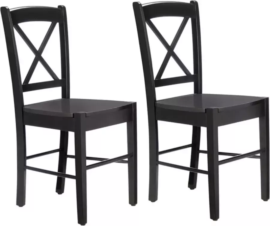 Loft24 Trento Cross Chair 2- zwart
