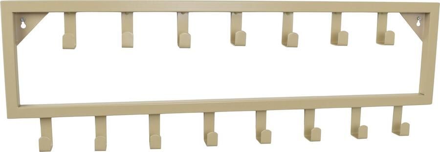 LOFT42 Bono Kapstok – Beige – Metaal – 15 haken 80x26x4