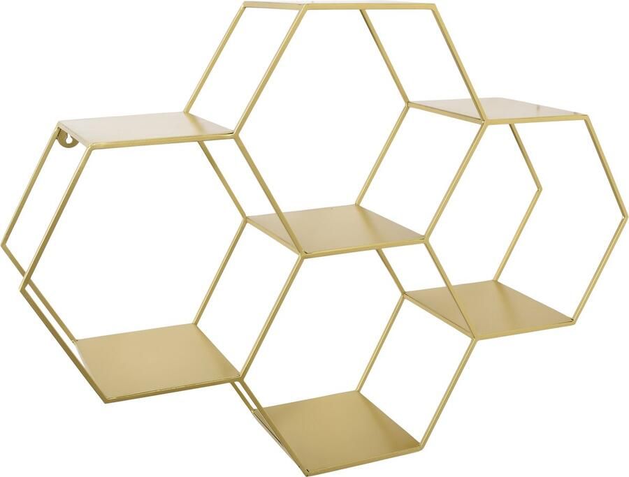 LOFT42 Hexagon Wandrek Zeshoekig Goud 57x80x20