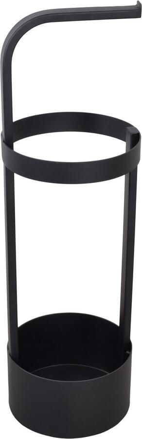 LOFT42 Stormy Paraplubak Zwart Metaal – 53x20x20