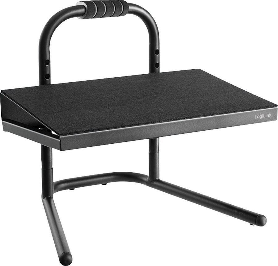 Logilink EO0007 Voetensteun (b x d) 400 mm x 339 mm Ergonomisch In hoogte verstelbaar Met schuimstoflaag Zwart