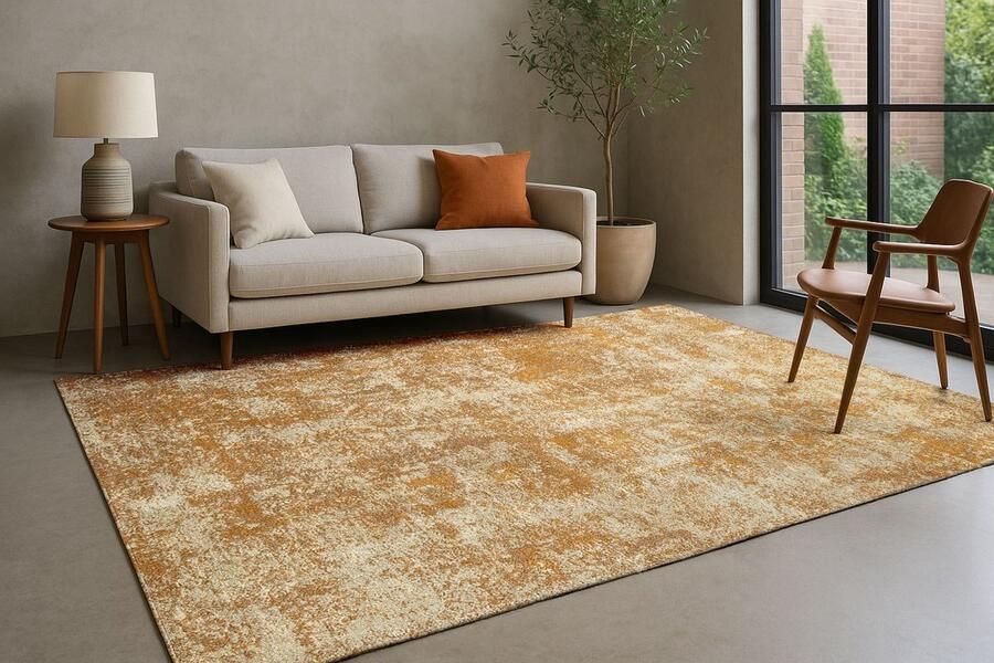 LOLA&MOI vloerkleed Hoi An geel 200x280cm