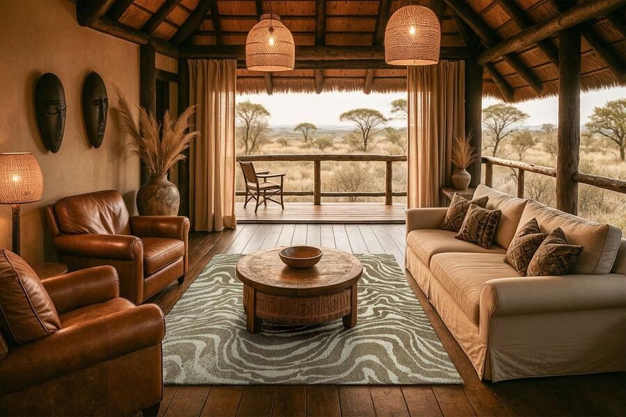 LOLA&MOI vloerkleed Nairobi beige 80x150cm