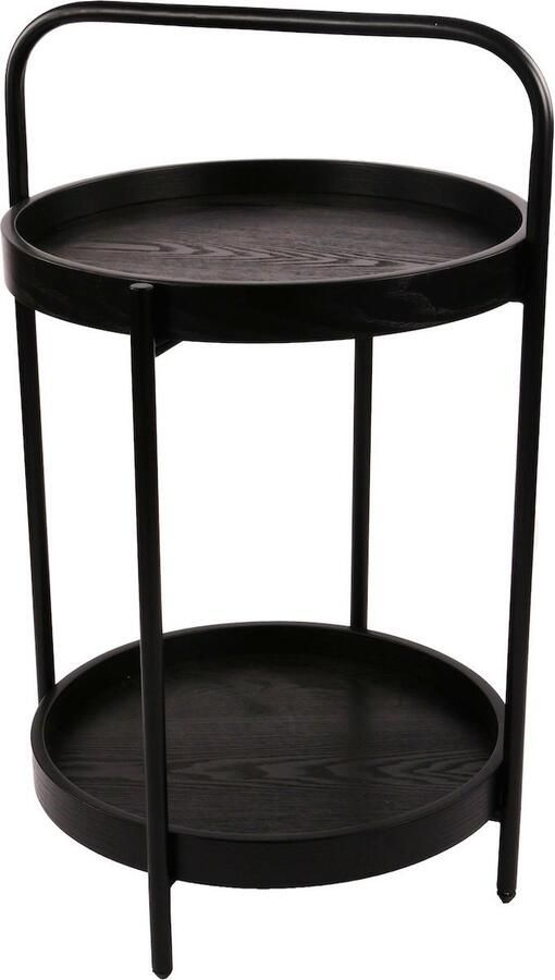 Lolaa Bijzettafel Paca zwart 68cm