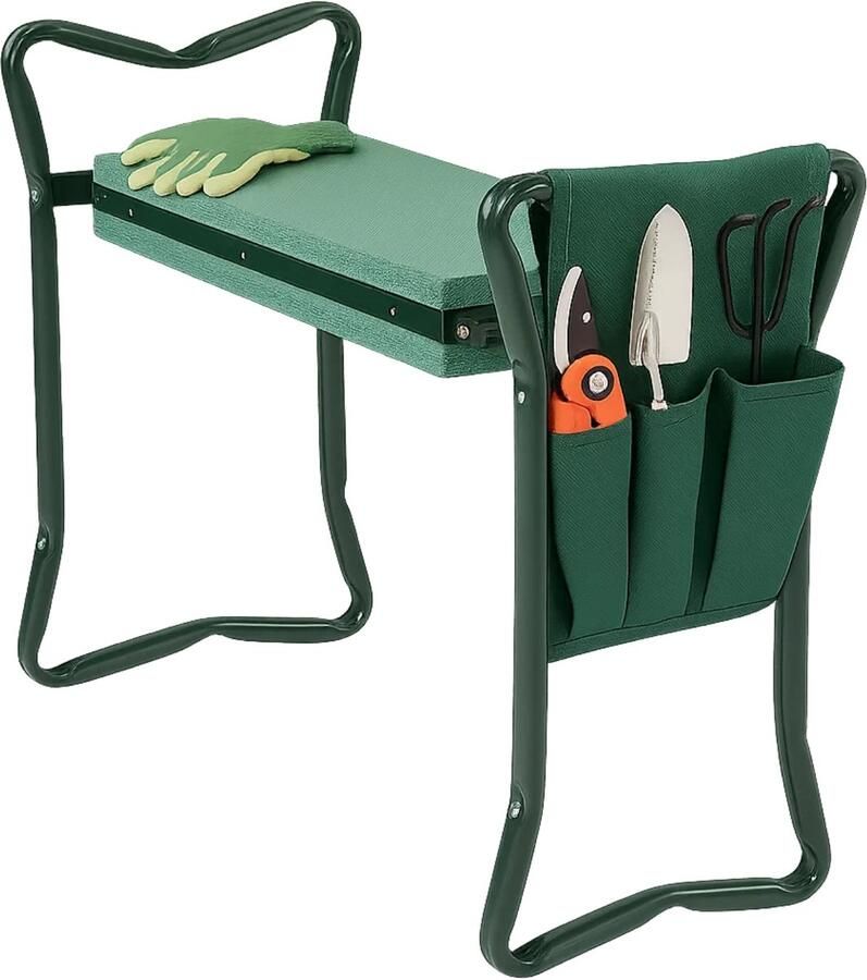 Lomera Inklapbare Tuinkruk Kniebank Tuinieren Kniekussen Tuin Opvouwbare Kniebank Tuinkruk Met Opbergzakje Kniesteun Tuin Belastbaarheid Zit- En Kniebank Foamkussen Tuinkruk Werkhoogte Zitbank