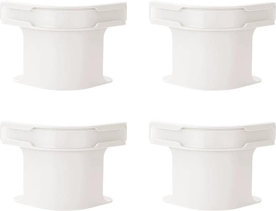 Longziming Set van 4 Lakenspanners Hoeslaken Clips met Vergrendeling Antislip Bed Sheet Houders voor Matrassen en Dekens Wit