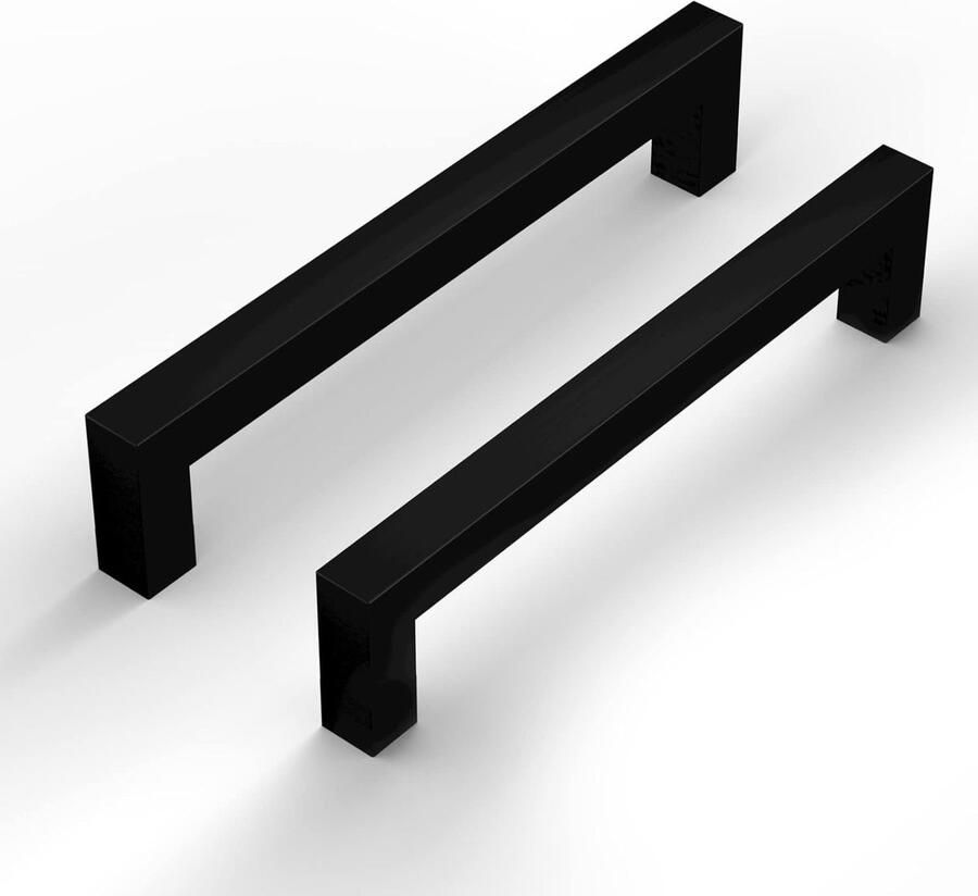 Lontan Meubelgrepen Zwart 128mm RVS Keukenkast Handgrepen 2 Stuks