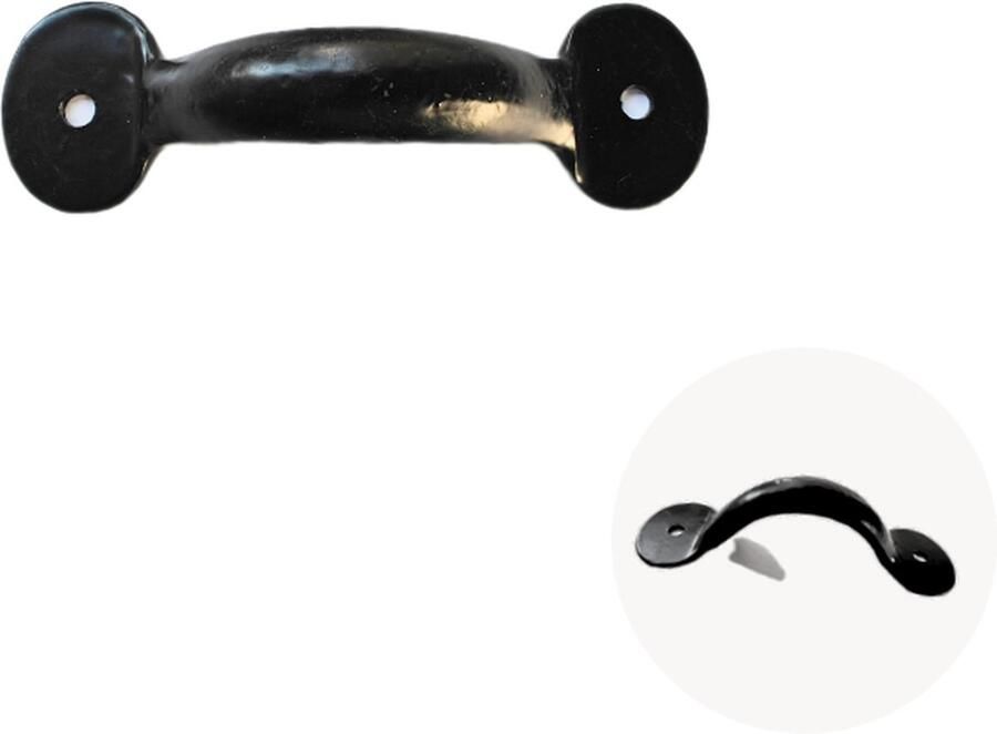 Loods84 Zwarte smeedijzeren handgreep Handvat Handgrepen