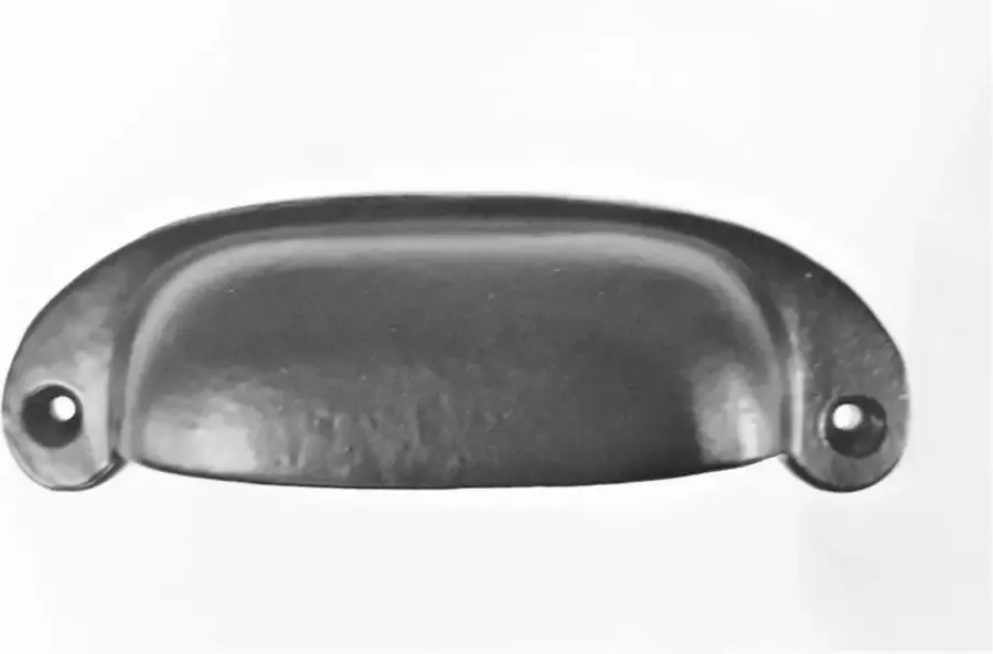Loods84 Zwarte smeedijzeren kom handgreep 130*40 mm