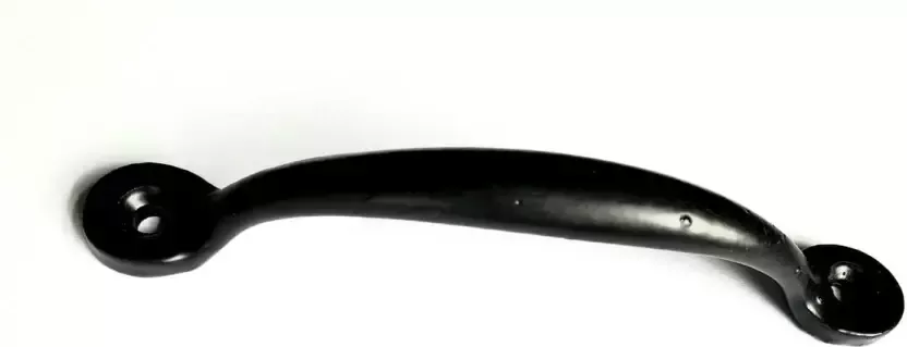 Loods84 Zwarte smeedijzeren smalle handgreep 127*16 mm