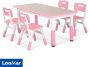 LooMar Kindertafel – Kinderbureau – Kindertafel met stoeltjes – Kindertafel en stoeltjes – Peuter tafel en stoel – Kindertafeltje met 2 stoeltjes - Thumbnail 1