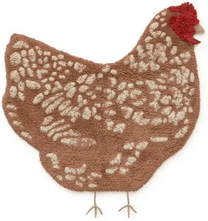 Lorena Canals Wasbaar Vloerkleed Chicken 110 x 100 cm