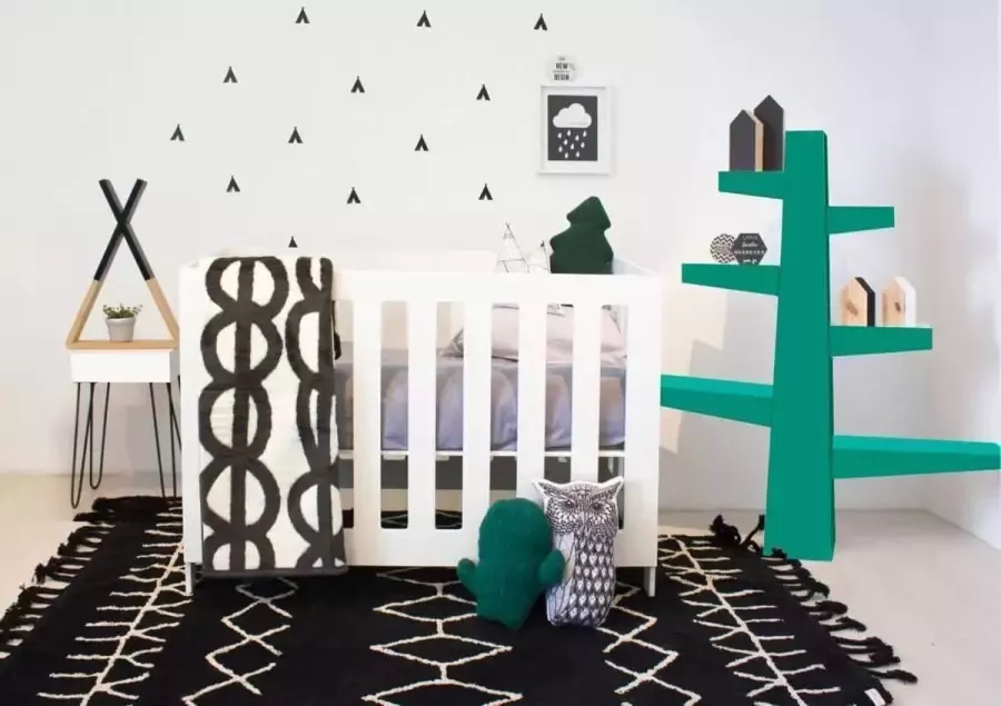 Lorena Canals vloerkleed Berber 140 x 200 cm black