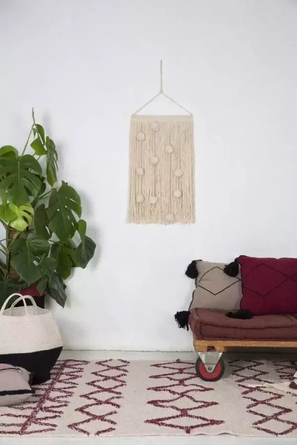 Lorena Canals vloerkleed Bereber Burgundy 120 x 160 cm