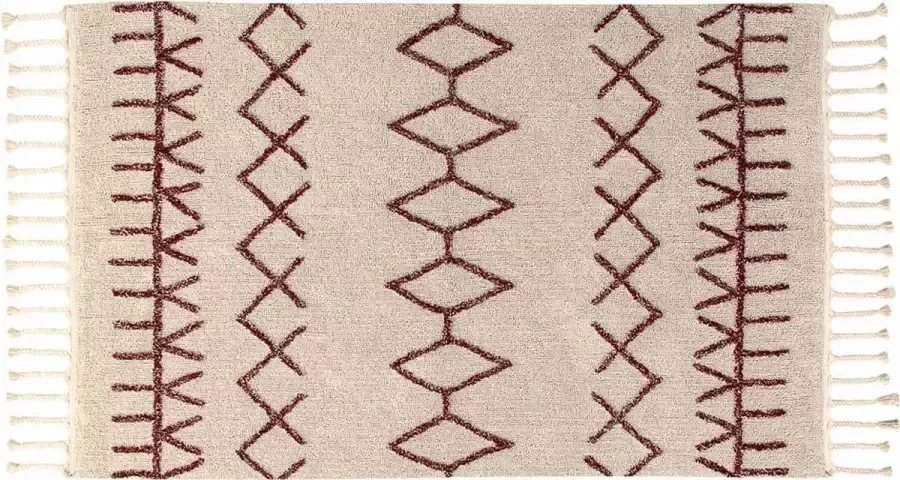 Lorena Canals vloerkleed Bereber Burgundy 140 x 200 cm