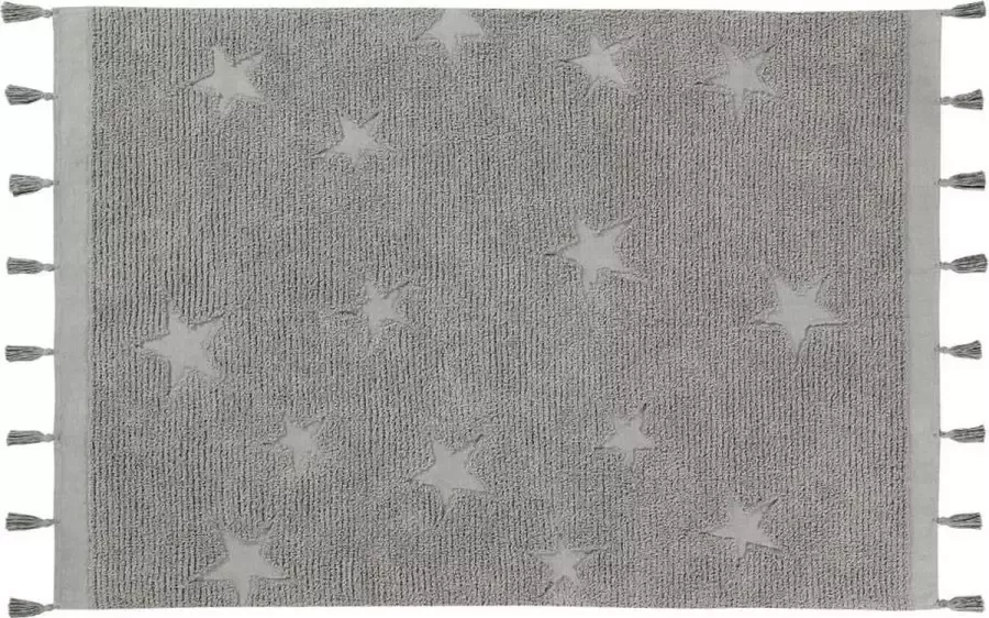 Lorena Canals vloerkleed Hippy Stars 120 x 175 cm grey