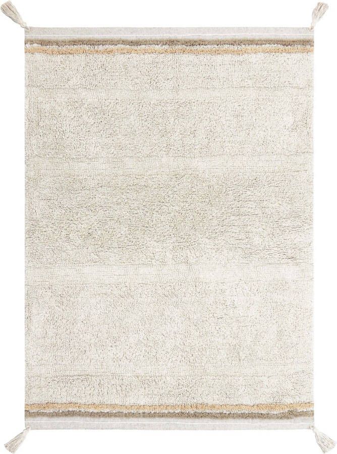 Lorena Canals Wasbaar katoen vloerkleed Bloom Natural XL 200x300cm