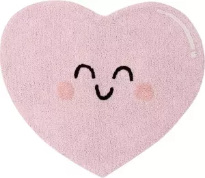 Lorena Canals Wasbaar Vloerkleed Happy Heart 90 x 105 cm