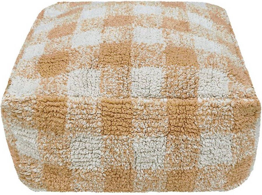 Lorena Canals Wasbare poef Vichy Honey 20x40x40cm