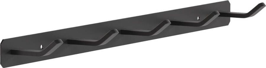Loti Living Wandkapstok – 5 haken Wandkapstok Zwart – Wandkapstok Industrieel – Wandkapstok RVS – Kapstok – Muurkapstok – Handdoekrek – Mat Zwart