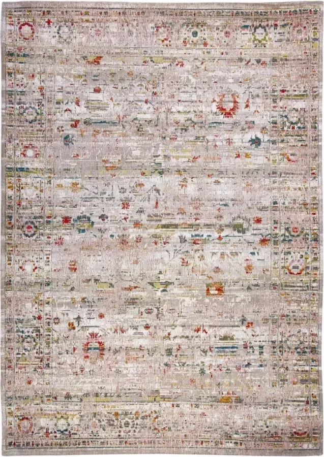Louis de poortere Wasbaar Binnen & Buiten Vloerkleed 140 x 200 cm Ushak Turkish Delight Laagpolig Tapijt Gerecycled PET Made in Belgium Circulair