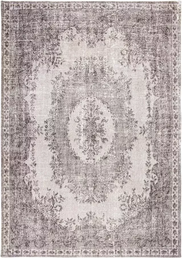 Louis de poortere 9107 Palazzo Da Mosto Contarini White Vloerkleed 170x240 Rechthoek Laagpolig Vintage Tapijt Modern Beige Taupe