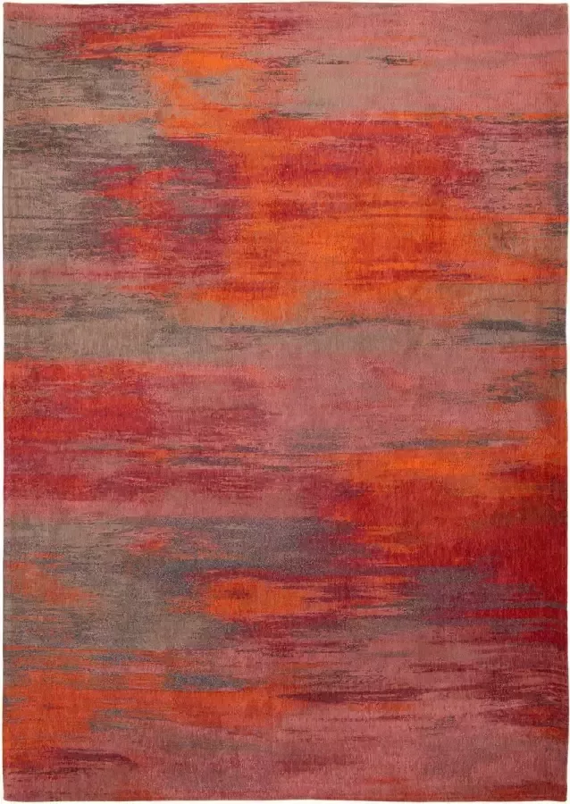 Louis de poortere 9116 Atlantic Monetti Hibiscus Red Vloerkleed 280x360 Rechthoek Laagpolig Tapijt Modern Meerkleurig