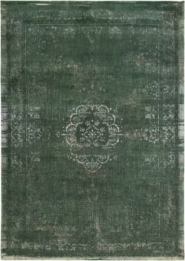 Louis de poortere Fading World Collection 9146 Majestic Forest Vloerkleed 80x150 Rechthoek Laagpolig Vintage Tapijt Klassiek Groen