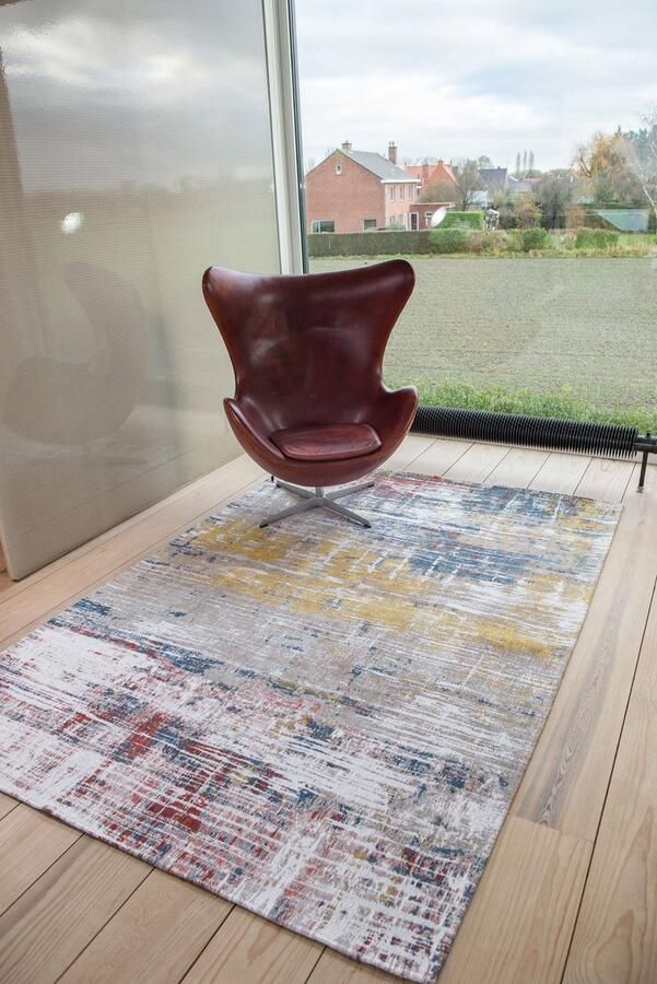 Louis de poortere Wasbaar Binnen & Buiten Vloerkleed 240 x 340 cm Streaks Montauk Multi Laagpolig Tapijt Gerecycled PET Made in Belgium Circulair - Foto 2